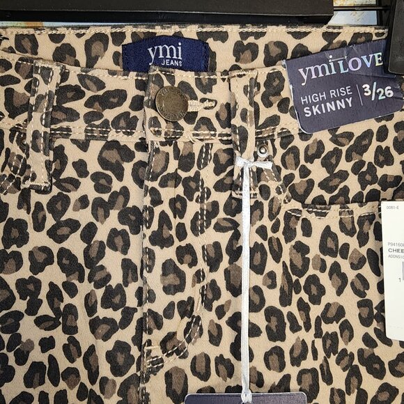 Ymi Leopard Print High Rise Skinny Jeans - Picture 6 of 11